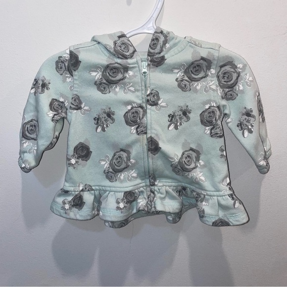 5/$15 George Blue Baby Sweater and Gray Floral - Picture 1 of 7